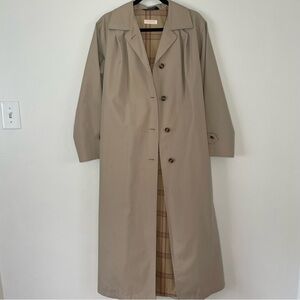 Vintage Brooks Brothers Beige inside Plaid Fabric